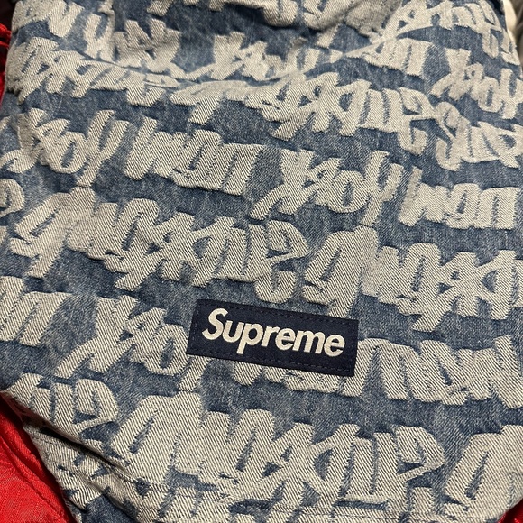 Supreme Fat Tip Jacquard Denim Backpack - Picture 1 of 1
